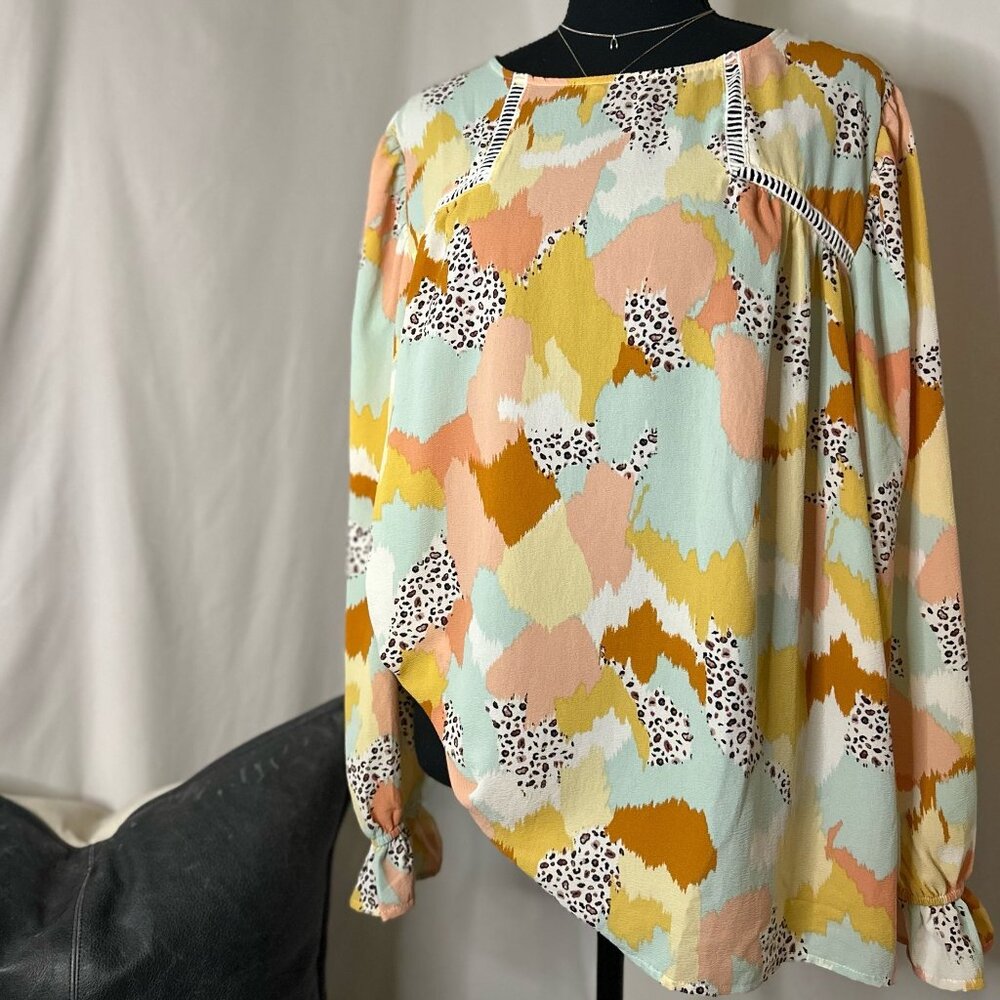 NWT Peyton Puff‎ Sleeve Blouse